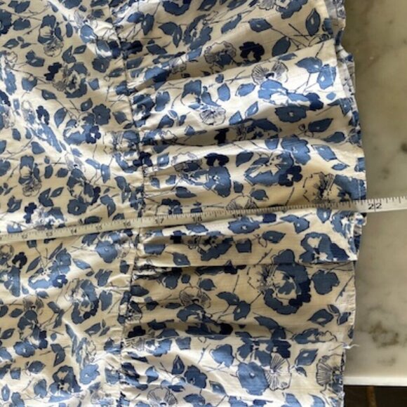 Ralph Lauren Blue Label Blue White Floral Ruffle Sundress 4T - Picture 13 of 15